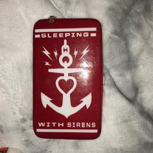 Sleeping with sirens phone case/wallet for 5s.